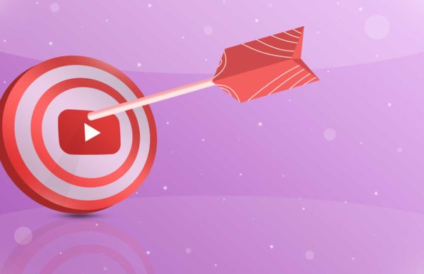 red-target-with-arrow-center-youtube-social-network-logo-3d
