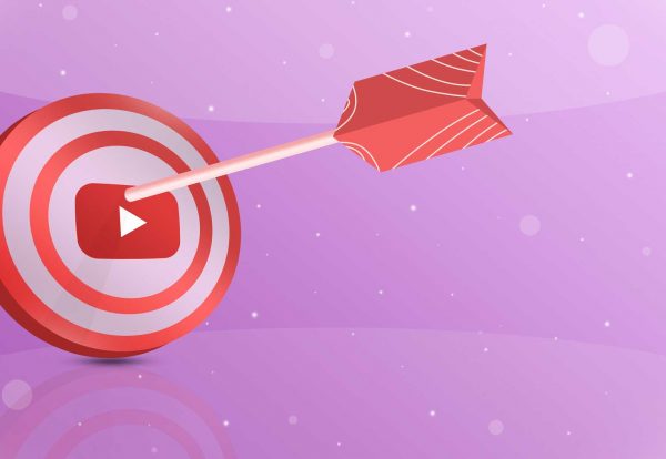 red-target-with-arrow-center-youtube-social-network-logo-3d